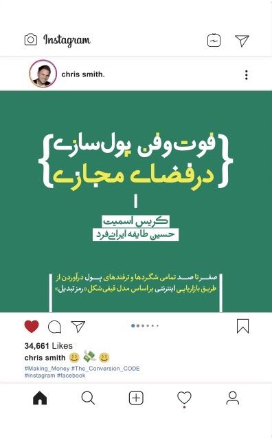 Picture of فوت و فن‌ پول‌سازی در فضای مجازی: صفر تا صد تمامی شگردها و ترفندهای پول درآوردن از طریق بازاریابی اینترنتی بر اساس مدل قیفی شکل رمز تبدیل